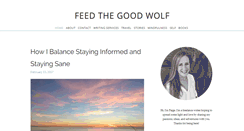Desktop Screenshot of feed-the-good-wolf.com